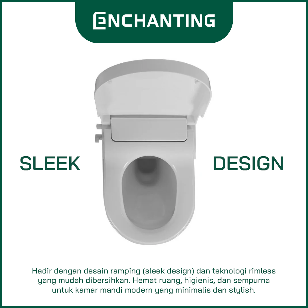 Wall Hung Toilet / Kloset Duduk Gantung Europe Enchanting E1360Eco