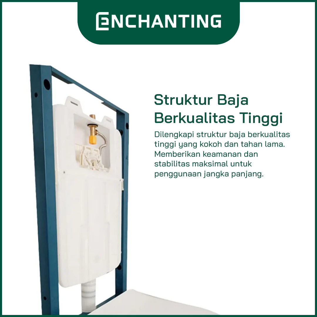 Wall Hung Toilet / Kloset Duduk Gantung Europe Enchanting E1360Eco
