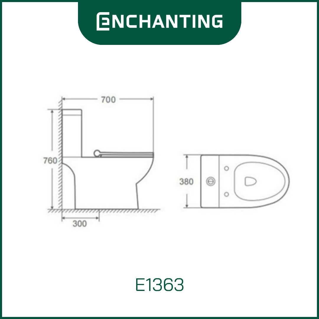 Toilet / Kloset Duduk Europe Enchanting E1363