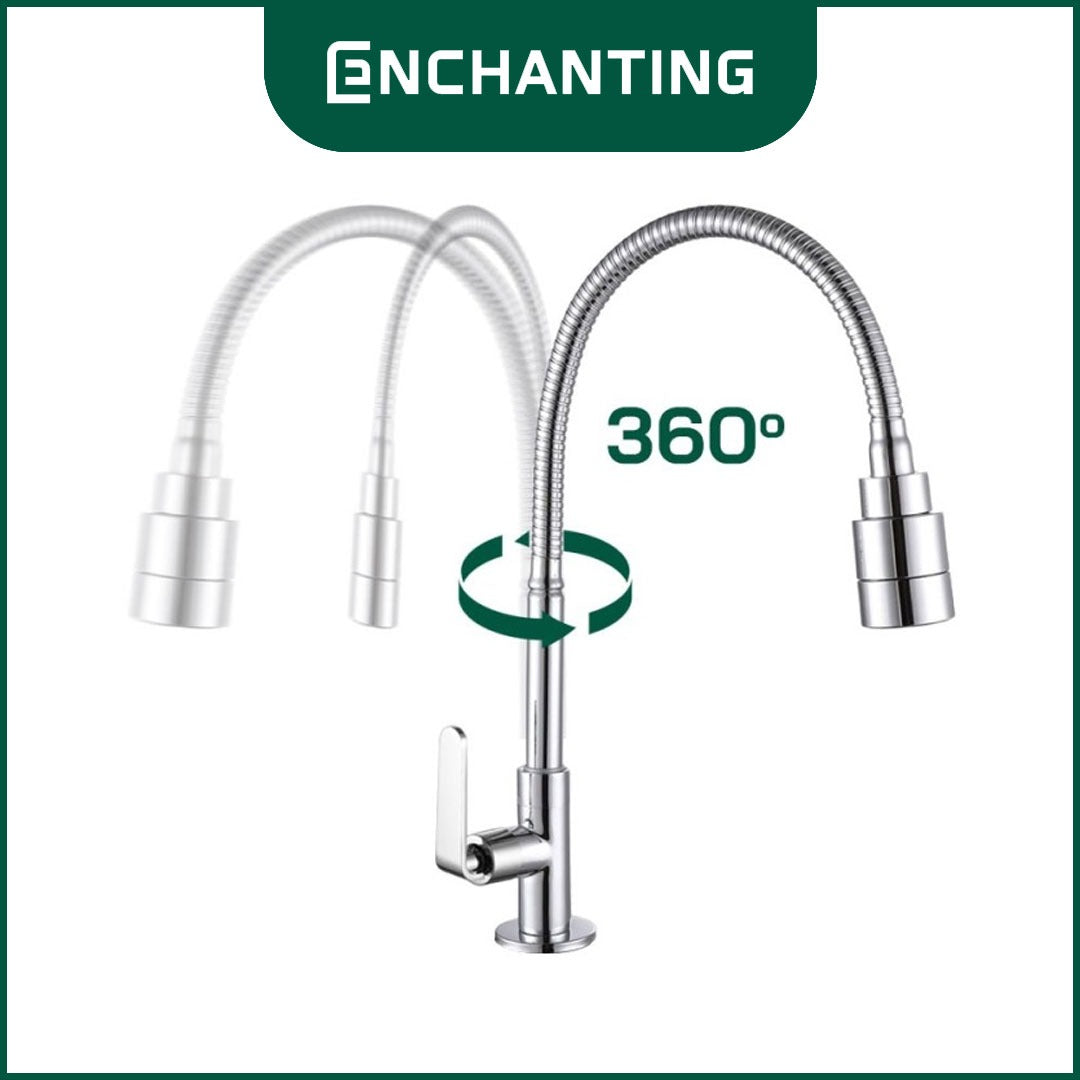 Kran Wastafel / Kitchen Chrome Cold Europe Enchanting E1516