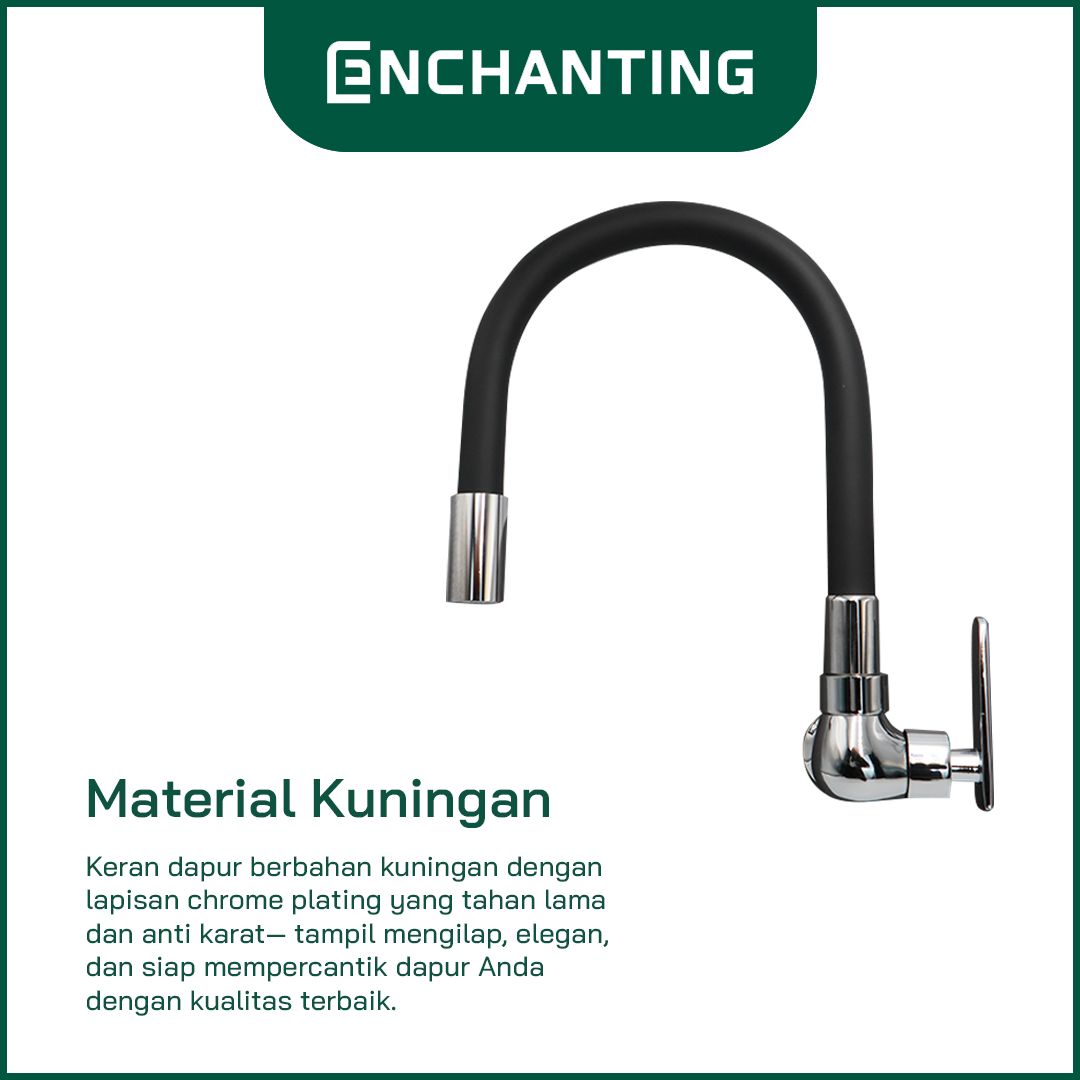 Kitchen Faucet / Keran Air Dapur Europe Enchanting E1574 Tembok Angsa