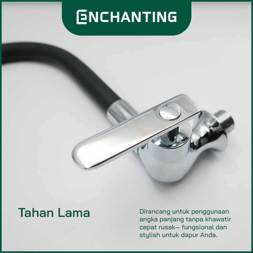 Kitchen Faucet / Keran Air Dapur Europe Enchanting E1574 Tembok Angsa