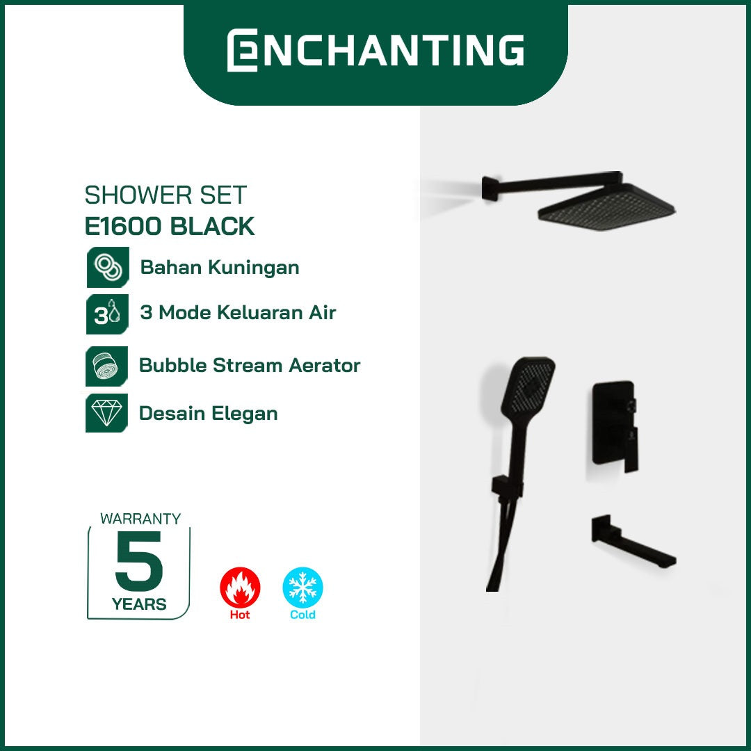 Shower Set Tanam Dinding Kamar Mandi Europe Enchanting E1600