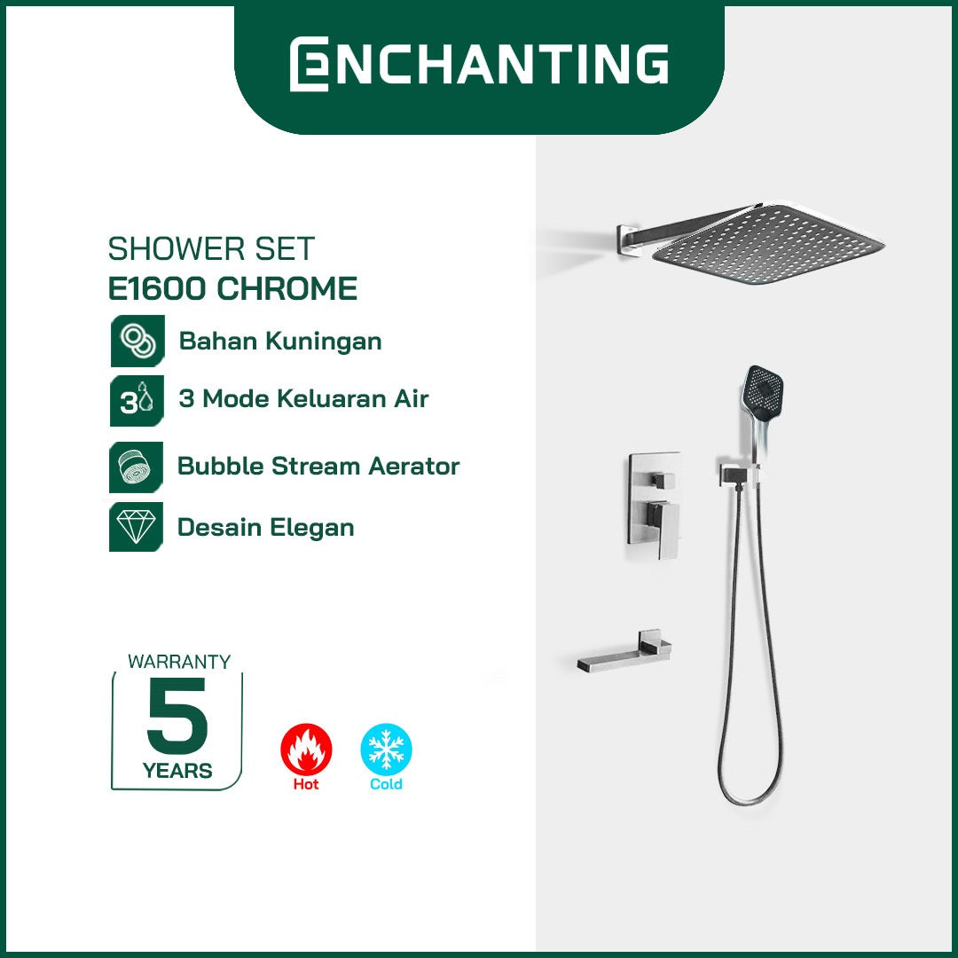 Shower Set Tanam Dinding Kamar Mandi Europe Enchanting E1600