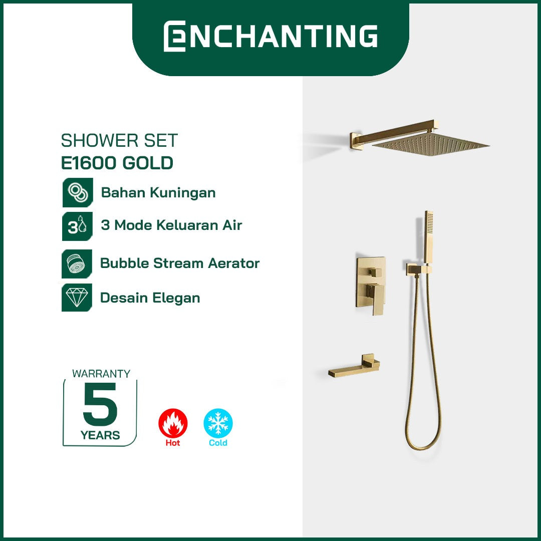 Shower Set Tanam Dinding Kamar Mandi Europe Enchanting E1600