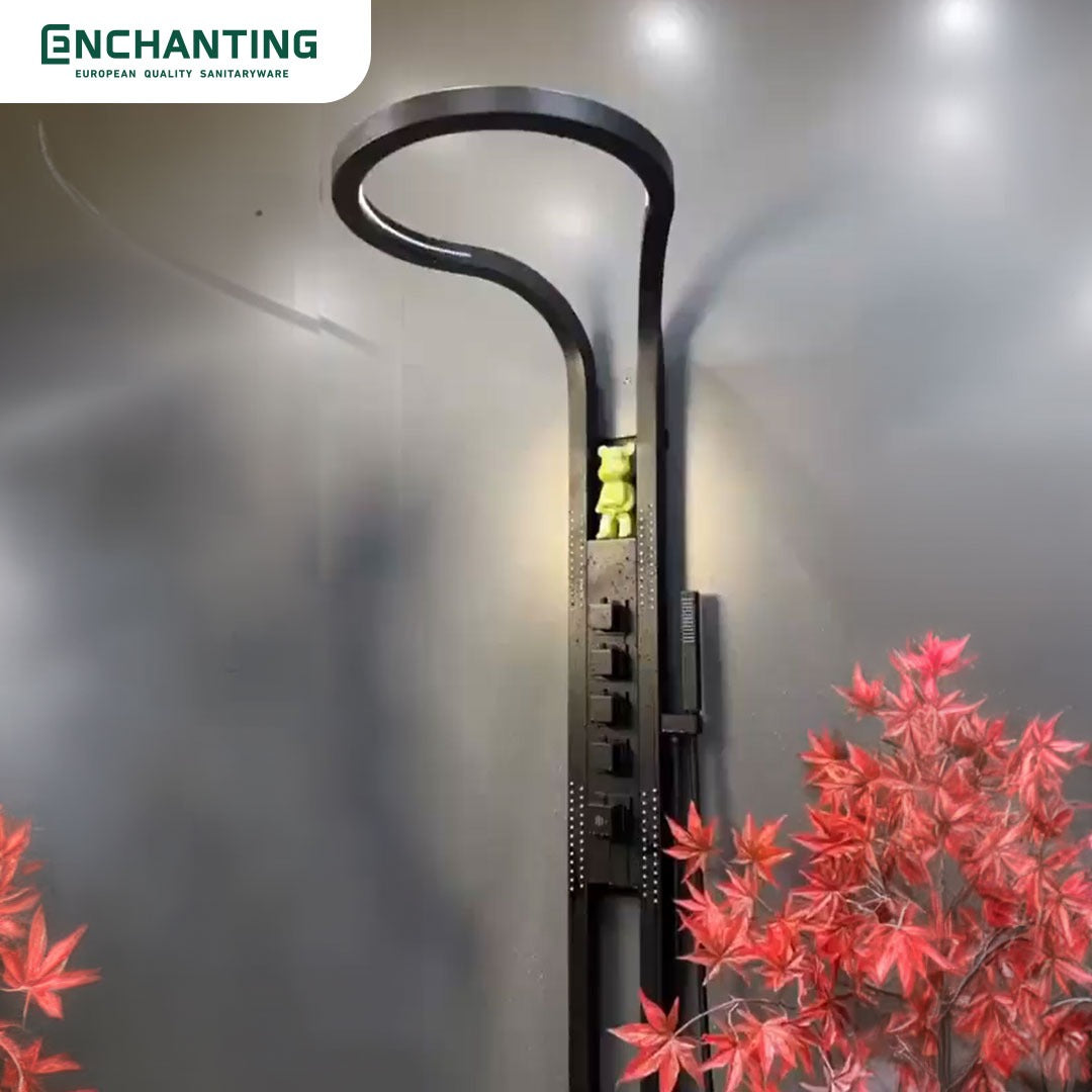 Shower Set Black Design Europe Enchanting E1788