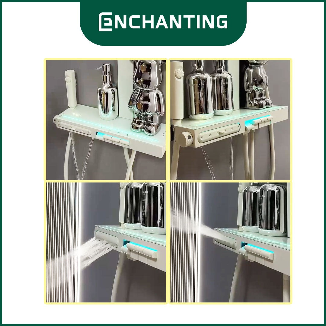 ENCHANTING Shower Set LED Piano Design Europe Enchanting E1779 & E1780 Hydropower Series