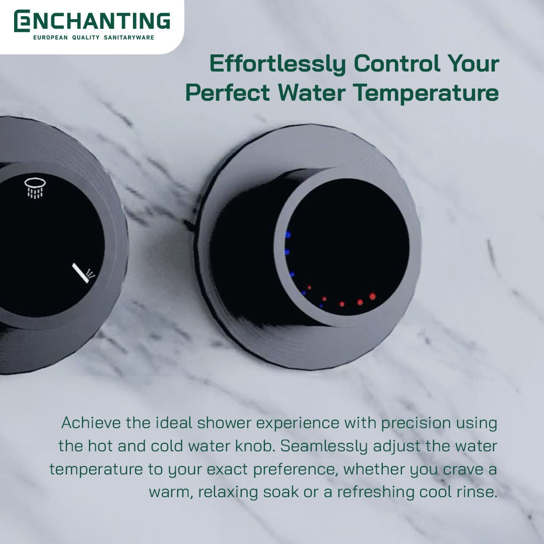 ENCHANTING Shower Set Tanam Dinding E1789 Shower Kamar Mandi Luxury Kran Panas Dingin