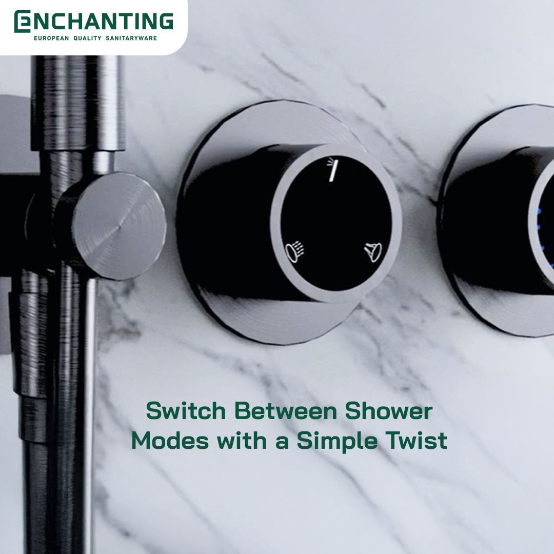 ENCHANTING Shower Set Tanam Dinding E1789 Shower Kamar Mandi Luxury Kran Panas Dingin
