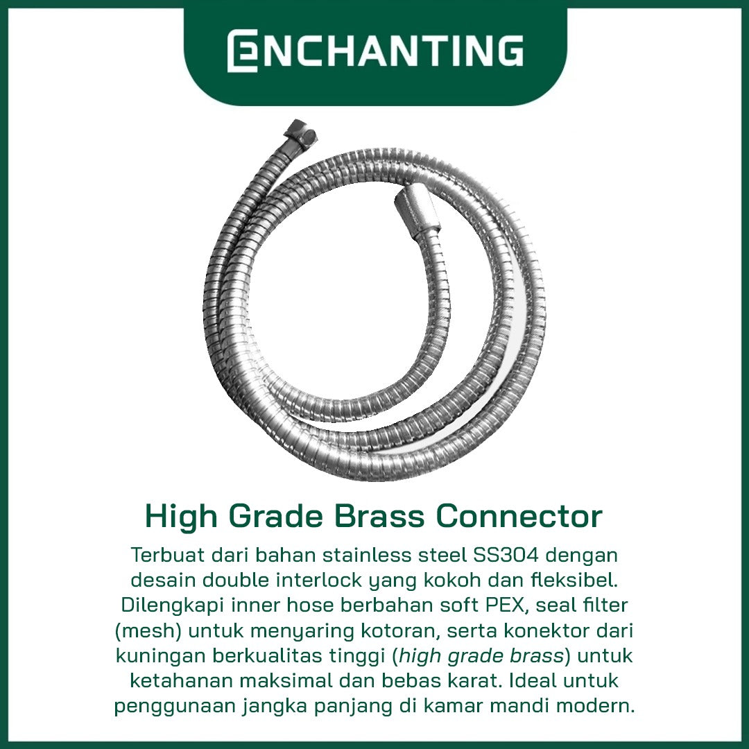Head / Kepala Hand Shower 3 Switch Europe Enchanting E211