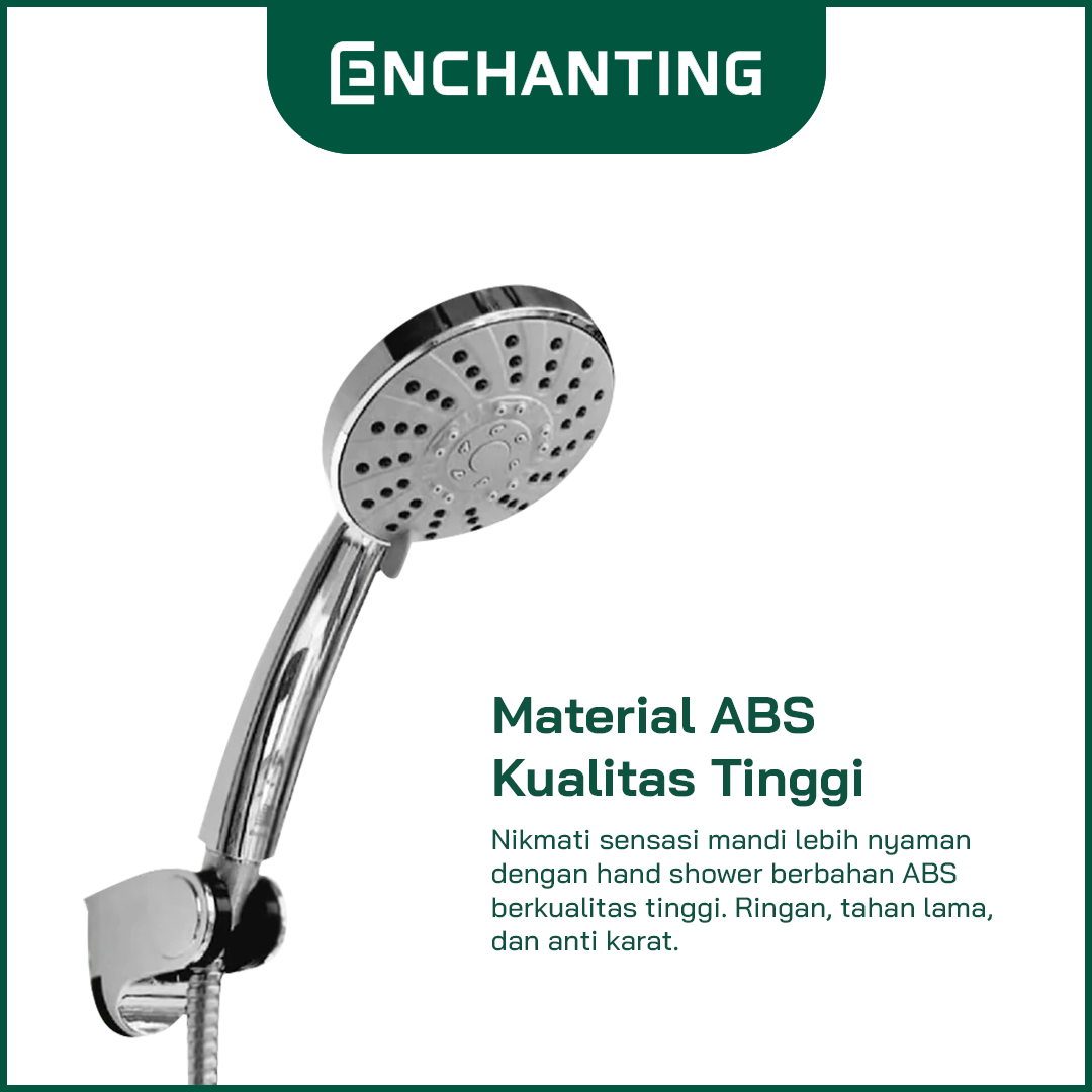 Hand Shower Crome High Quality 3 Fungsi Enchanting E216