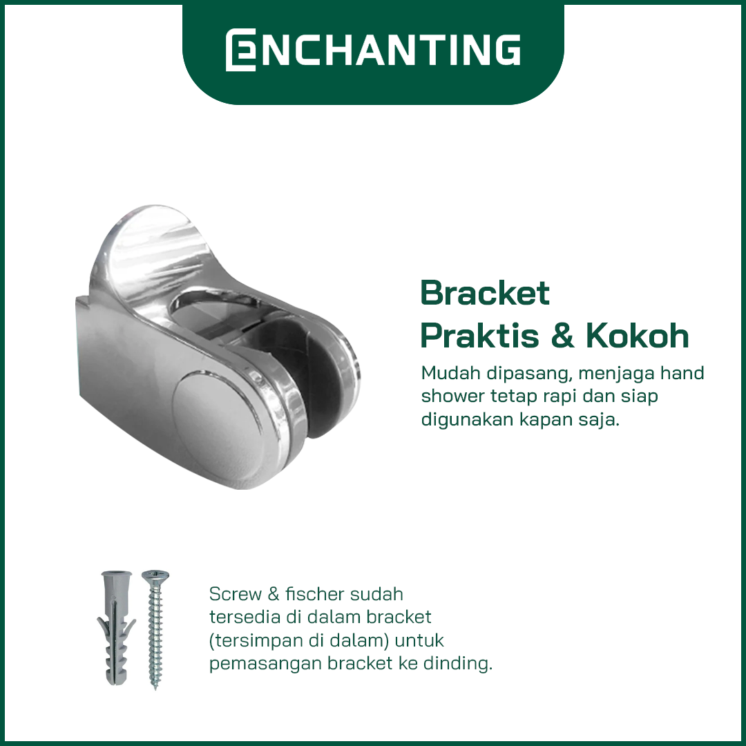 Hand Shower Crome High Quality 3 Fungsi Enchanting E216
