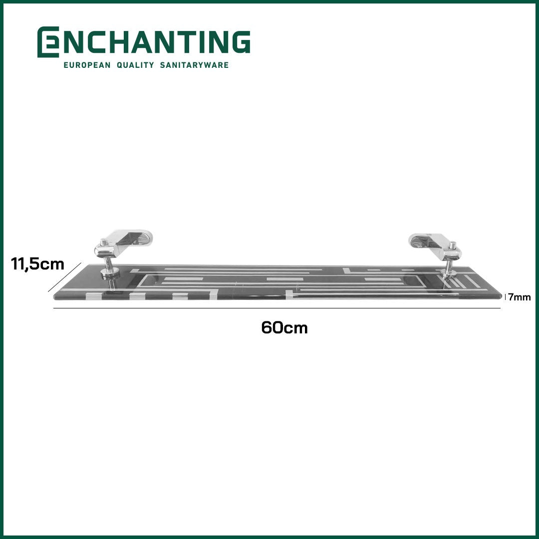 Rak Tempat Handuk Kaca Europe Enchanting E6011