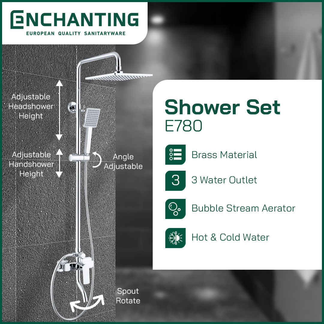 Enchanting Shower Set Mandi E782 / E780 Bergaransi