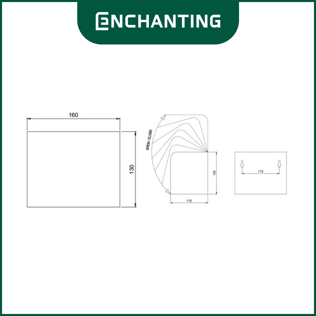 Paper Holder Tempat Tissue Kamar Mandi Europe Enchanting E839 Stainless 304