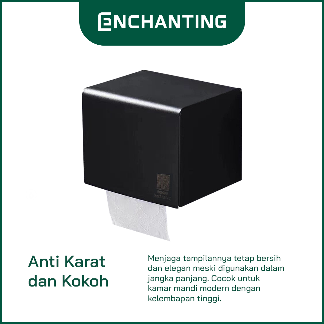 Paper Holder Tempat Tissue Kamar Mandi Europe Enchanting E839 Stainless 304