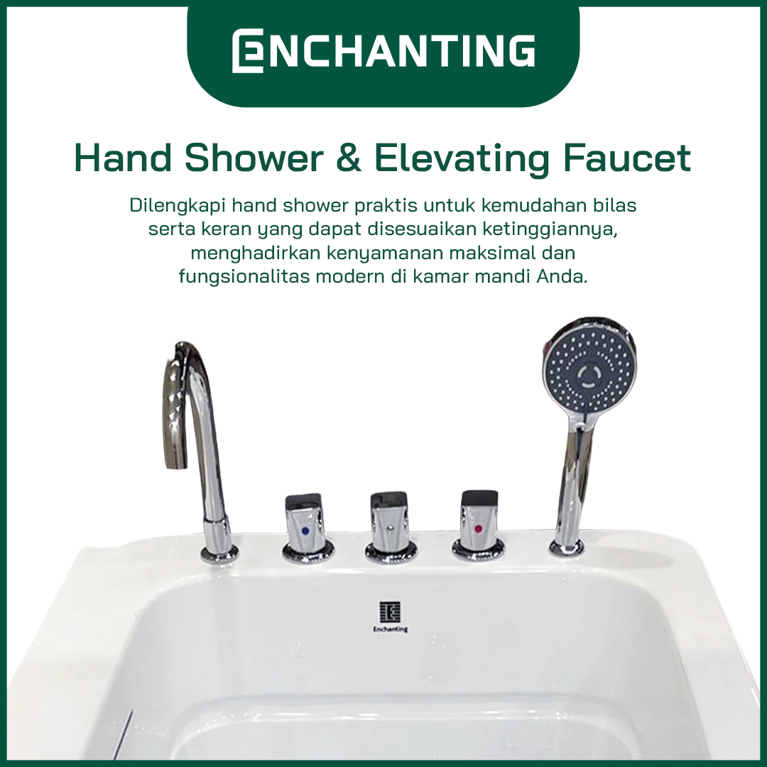 Aesthetic Bathtub Kamar Mandi Europe Enchanting E8617