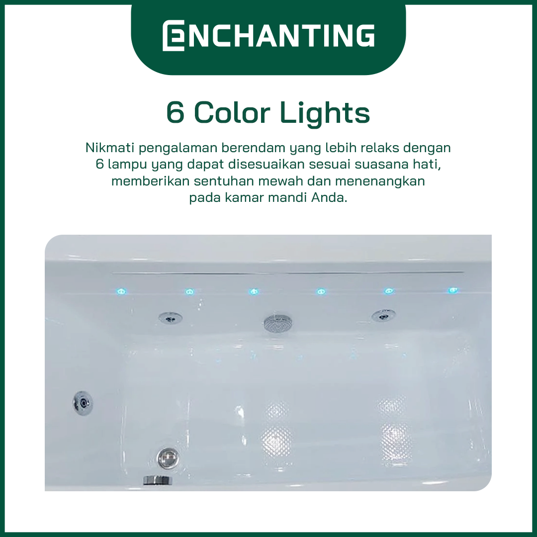 Aesthetic Bathtub Kamar Mandi Europe Enchanting E8617