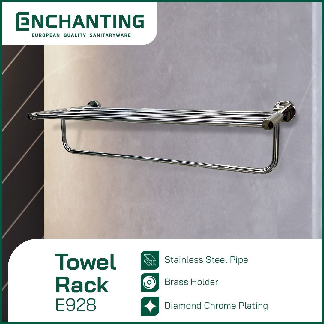 Gantungan Handuk Towel Stand Steel Rak Tempat Handuk Towel Holder Enchanting E928