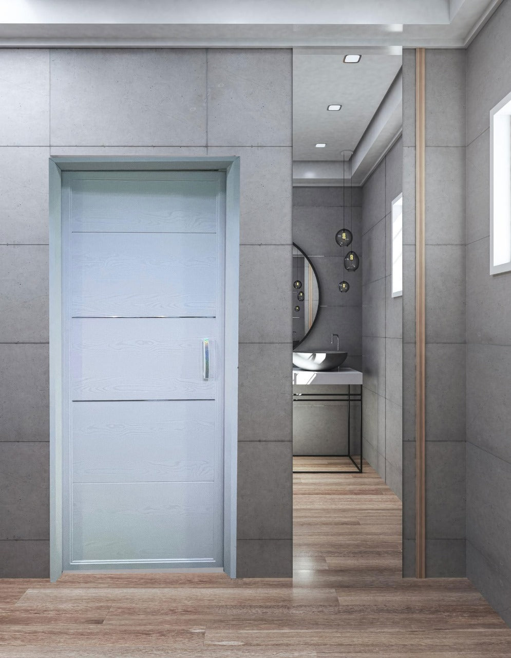 ENCHANTING Set Pintu Rumah UPVC Modern Minimalist Europe Enchanting GR Series GR-14 GR -15 GR-16