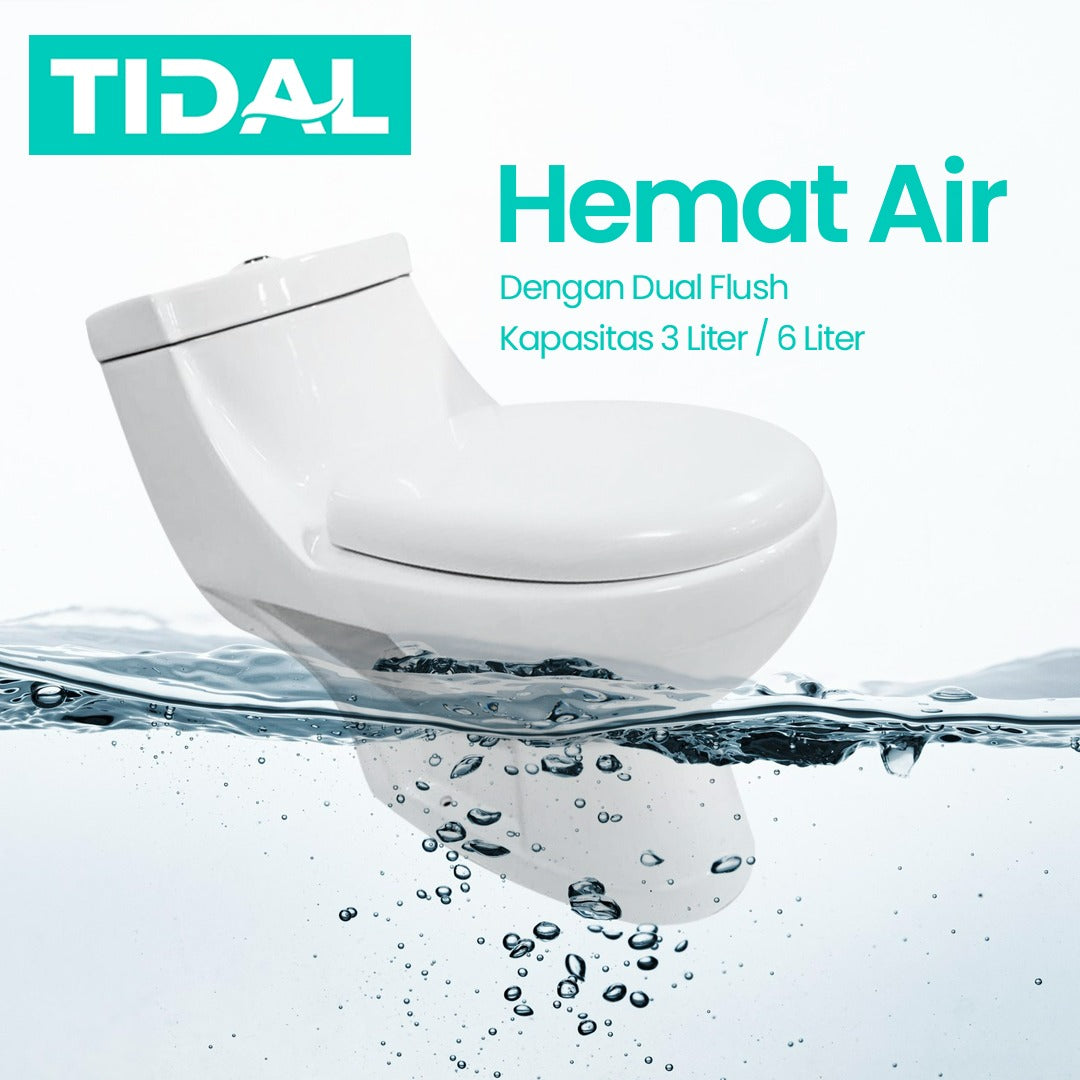 Closet Duduk Keramik One Piece Tidal TD080