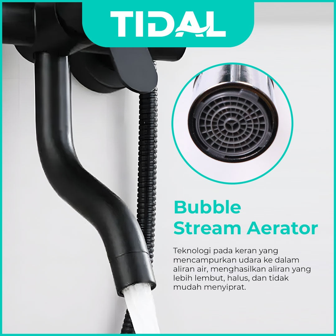 Paket Shower Tiang Set Mandi Lengkap Tidal TD101 Modern Minimalis