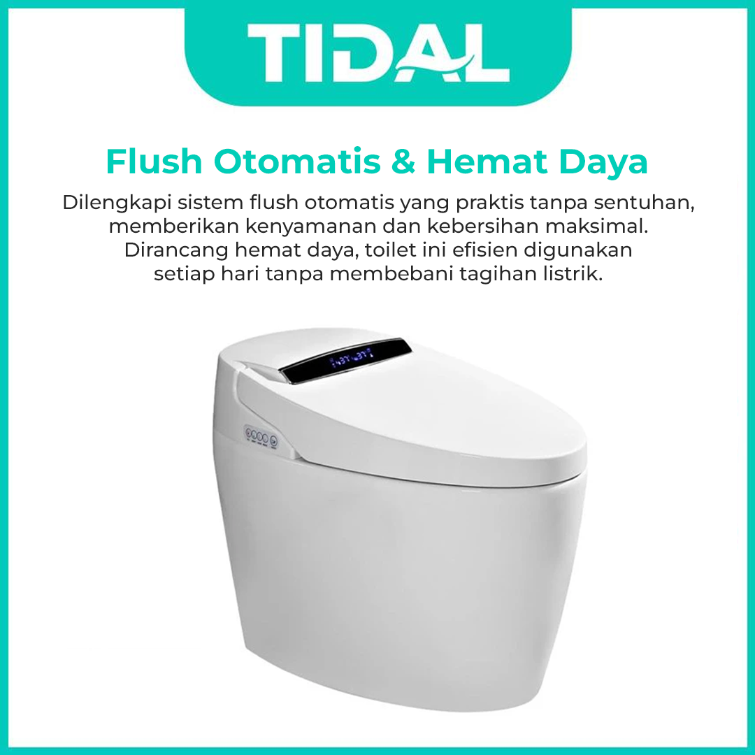 Smart Toilet / Kloset Duduk Full Automatic System Tidal TD111
