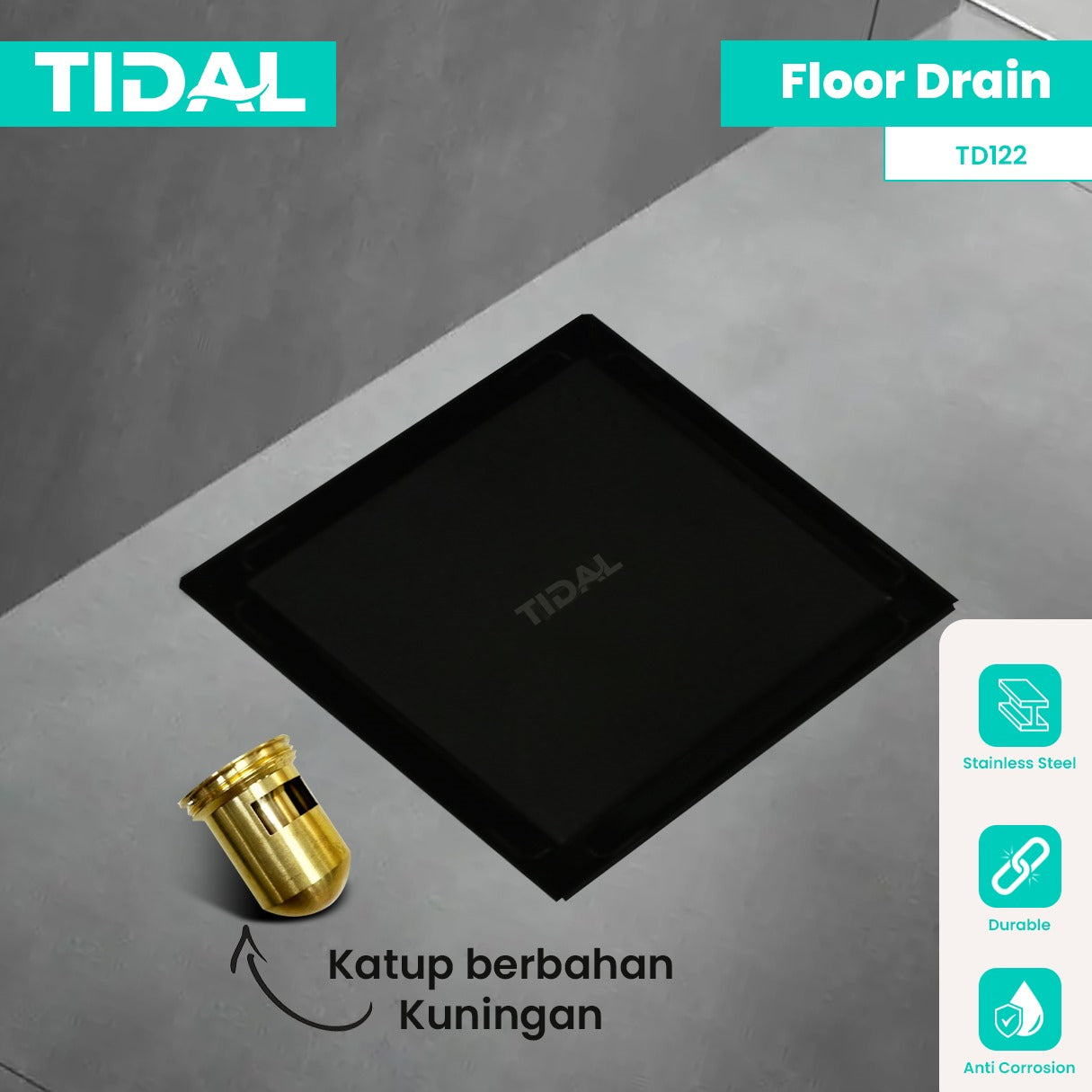Saringan Got Stainless Steel Anti Bau TD122