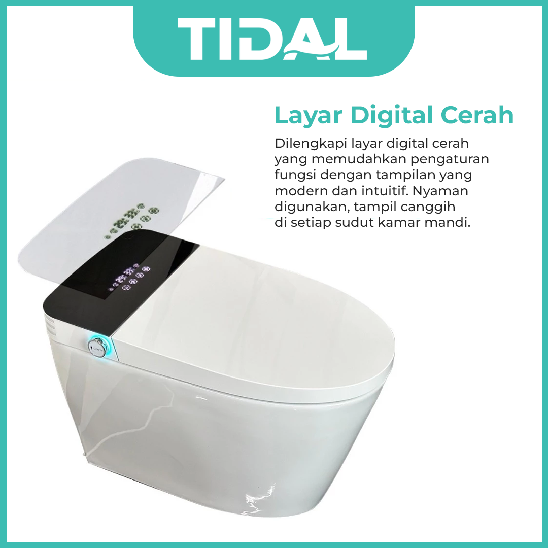 Smart Toilet Kloset Duduk Automatic Tidal TD139