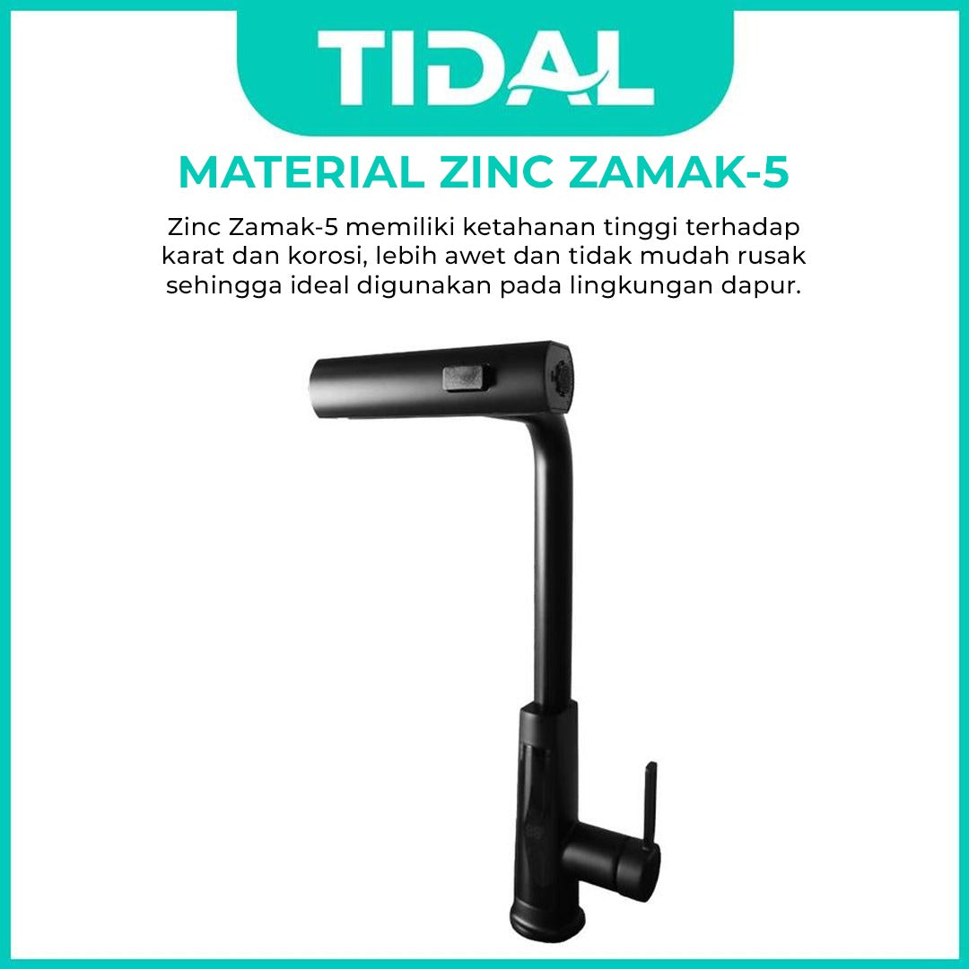 Smart Kitchen Faucet Fleksibel Tidal TD141 LED Temperature