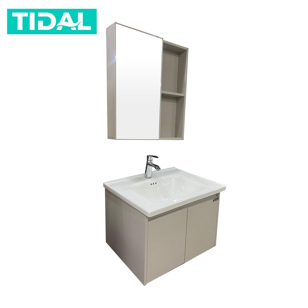 TIDAL Wastafel Kabinet Set Minimalis Cermin Kamar Mandi Tidal TD153