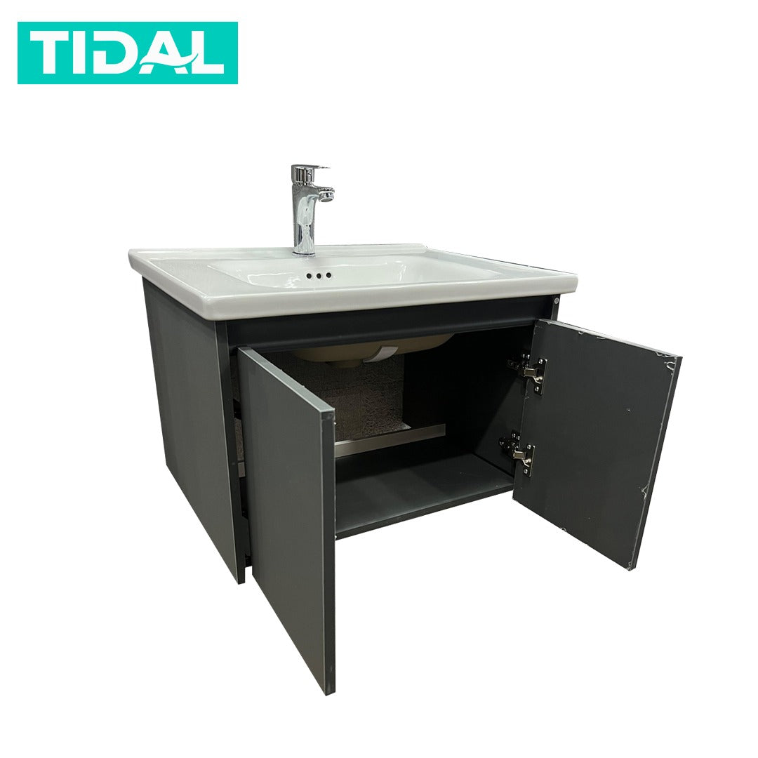 TIDAL Wastafel Kabinet Set Minimalis Cermin Kamar Mandi Tidal TD153