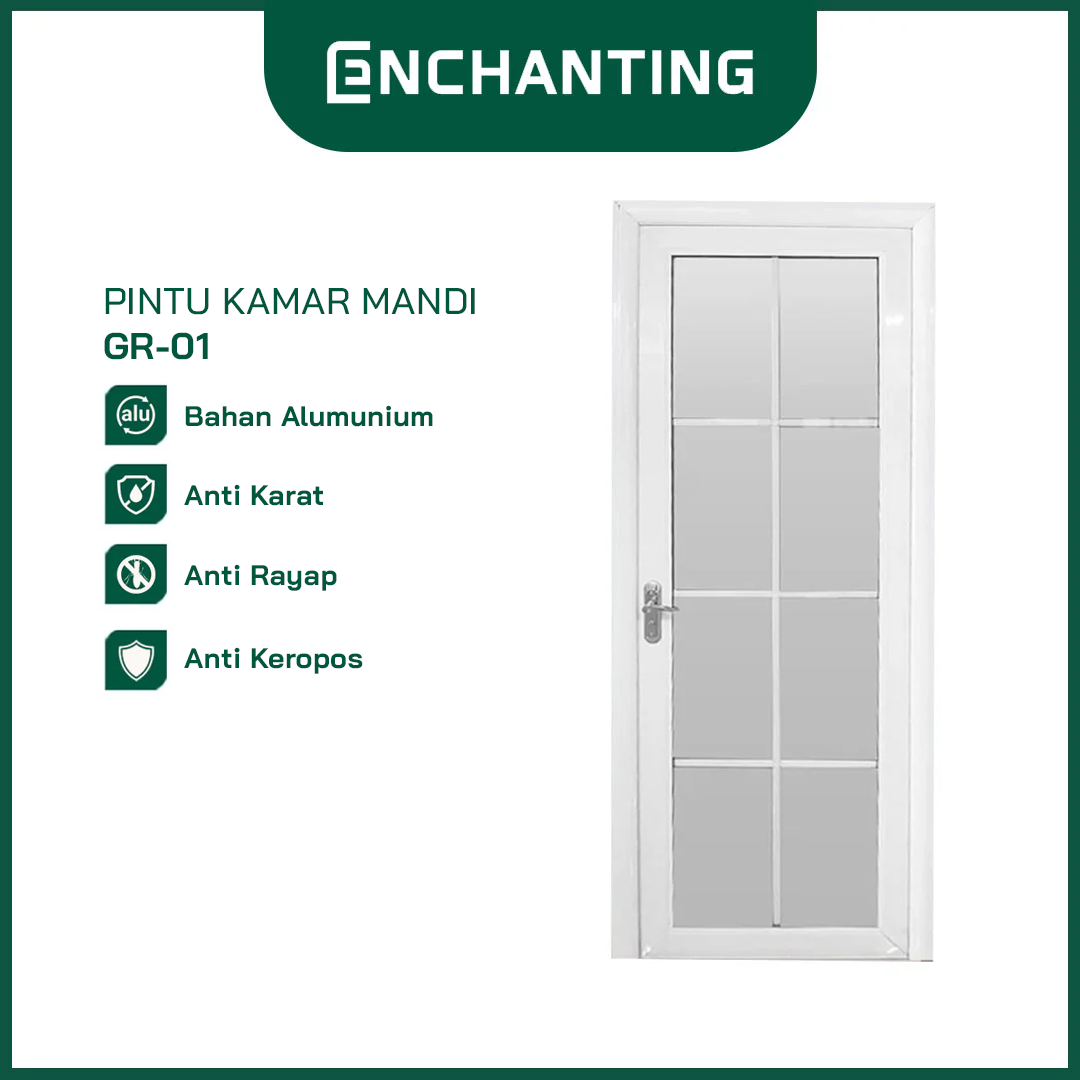 Set Pintu Rumah Aluminium Minimalist Europe Enchanting GR01