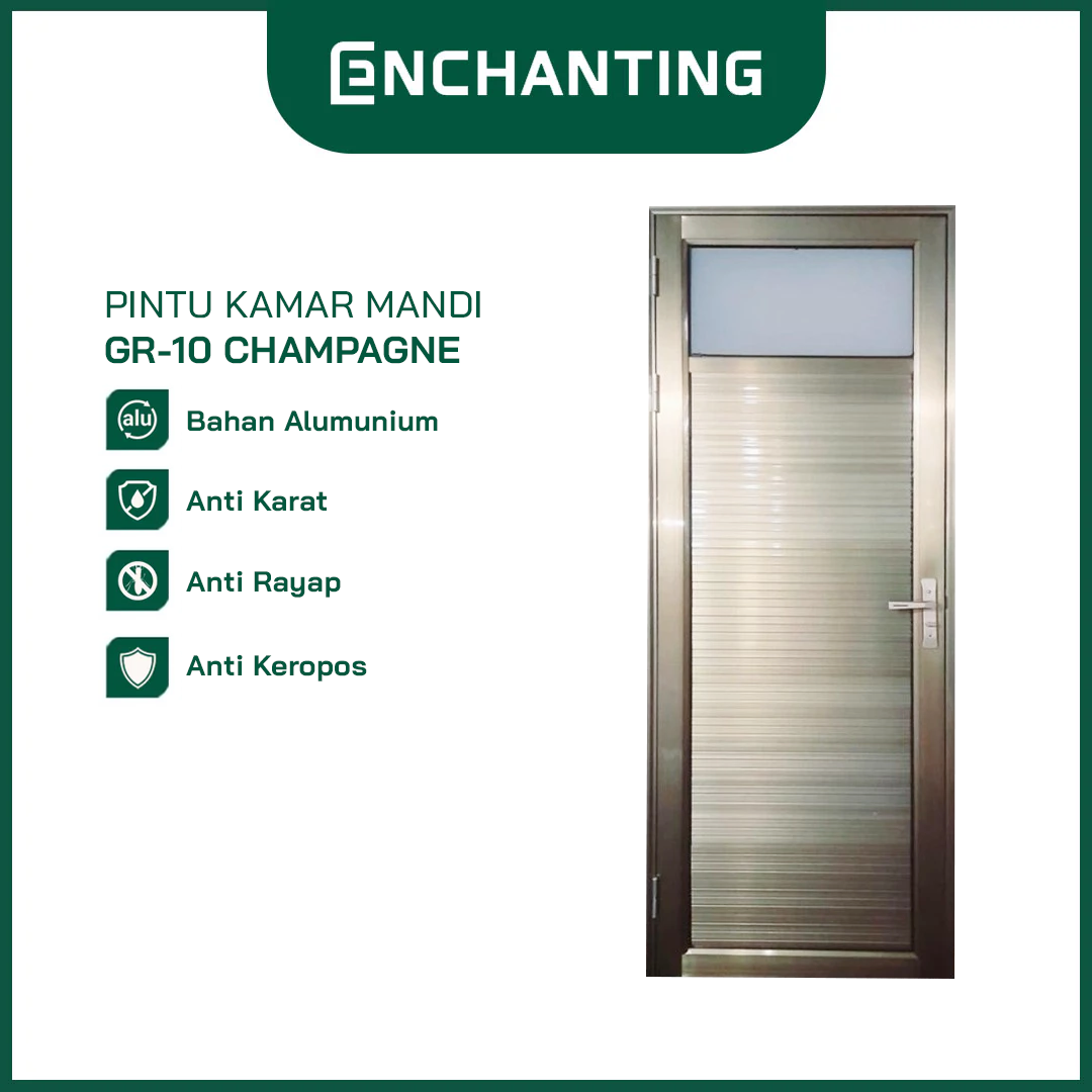 Set Pintu Rumah Aluminium Minimalist Europe Enchanting GR01
