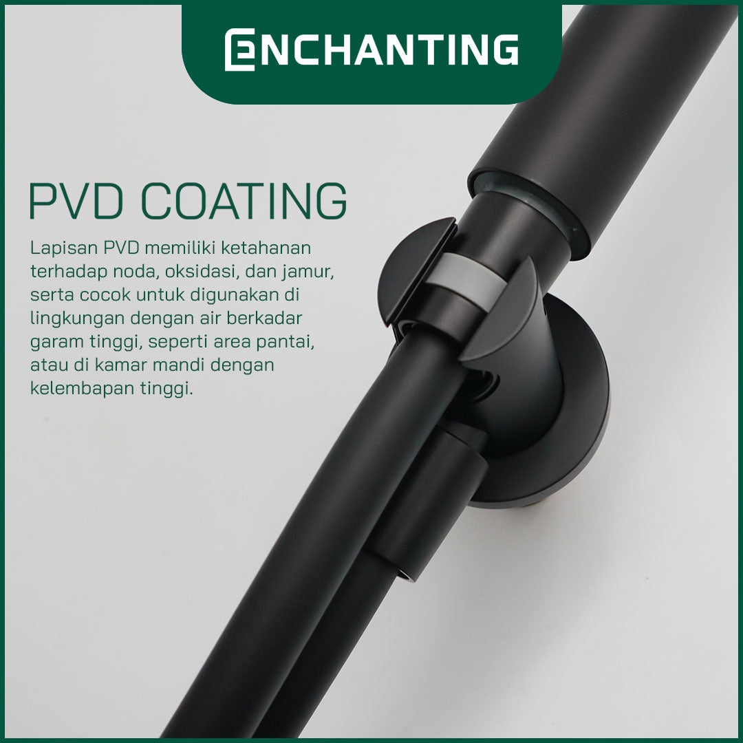 ENCHANTING Shower Set Tanam Dinding Minimalis Kran Air Panas Dingin Kamar Mandi Europe Enchanting EP929+E67 PIPE+E67 HEAD