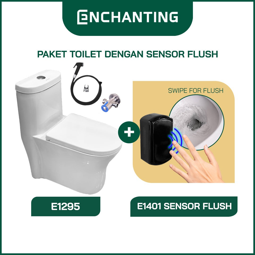 Toilet / Kloset Duduk Enchanting Siphonic Soft Close As 30 E1295