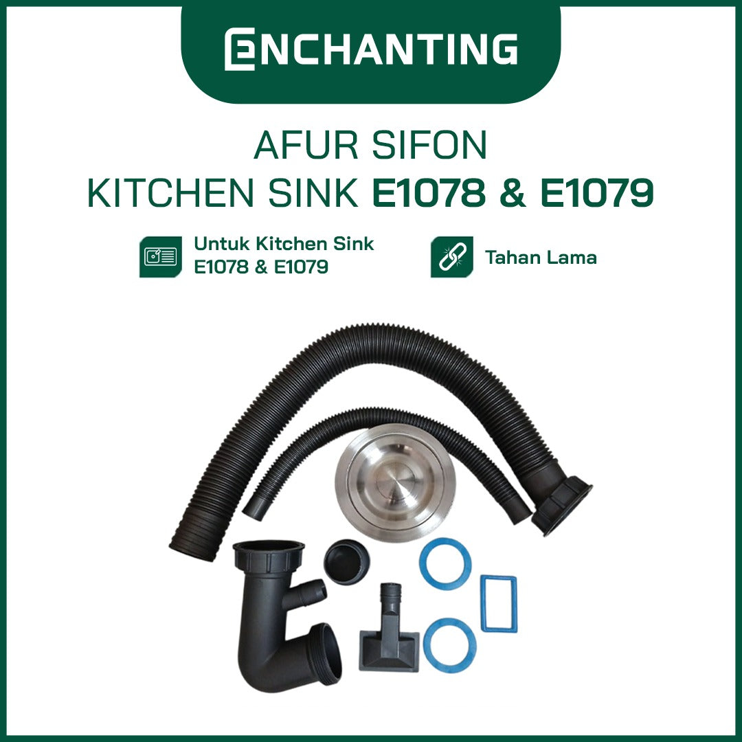 Set Kitchen Sink Bak Cuci Piring Stainless Steel Europe Enchanting E1079