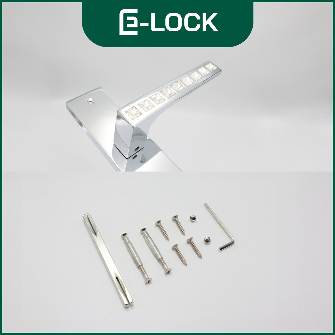 ENCHANTING Door Handle Pintu Rumah Kuningan Chrome Anti Karat E-Lock H678-300CP