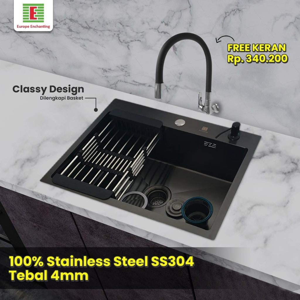 Kitchen Sink SET Dapur/ Bak Cuci Piring Europe Enchanting E1078 Set