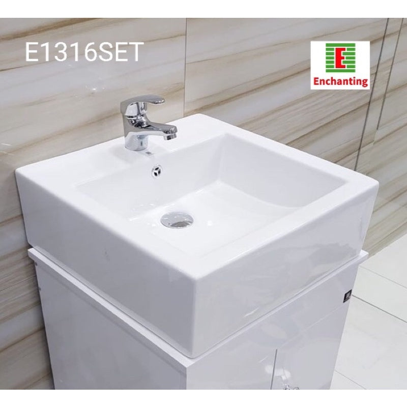 Washtafel Meja Kotak Komplit Set Europe Enchanting E1316SET