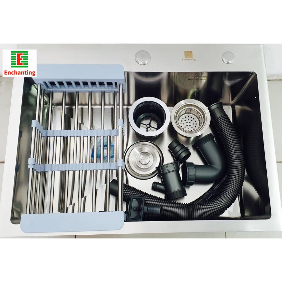 Set Kitchen Sink Bak Cuci Piring Stainless Steel Europe Enchanting E1079