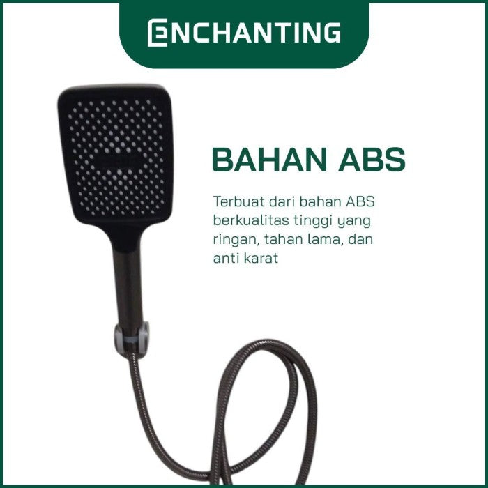 ENCHANTING Hand Shower Kamar Mandi Kepala Shower 3 Mode Air Material ABS E224