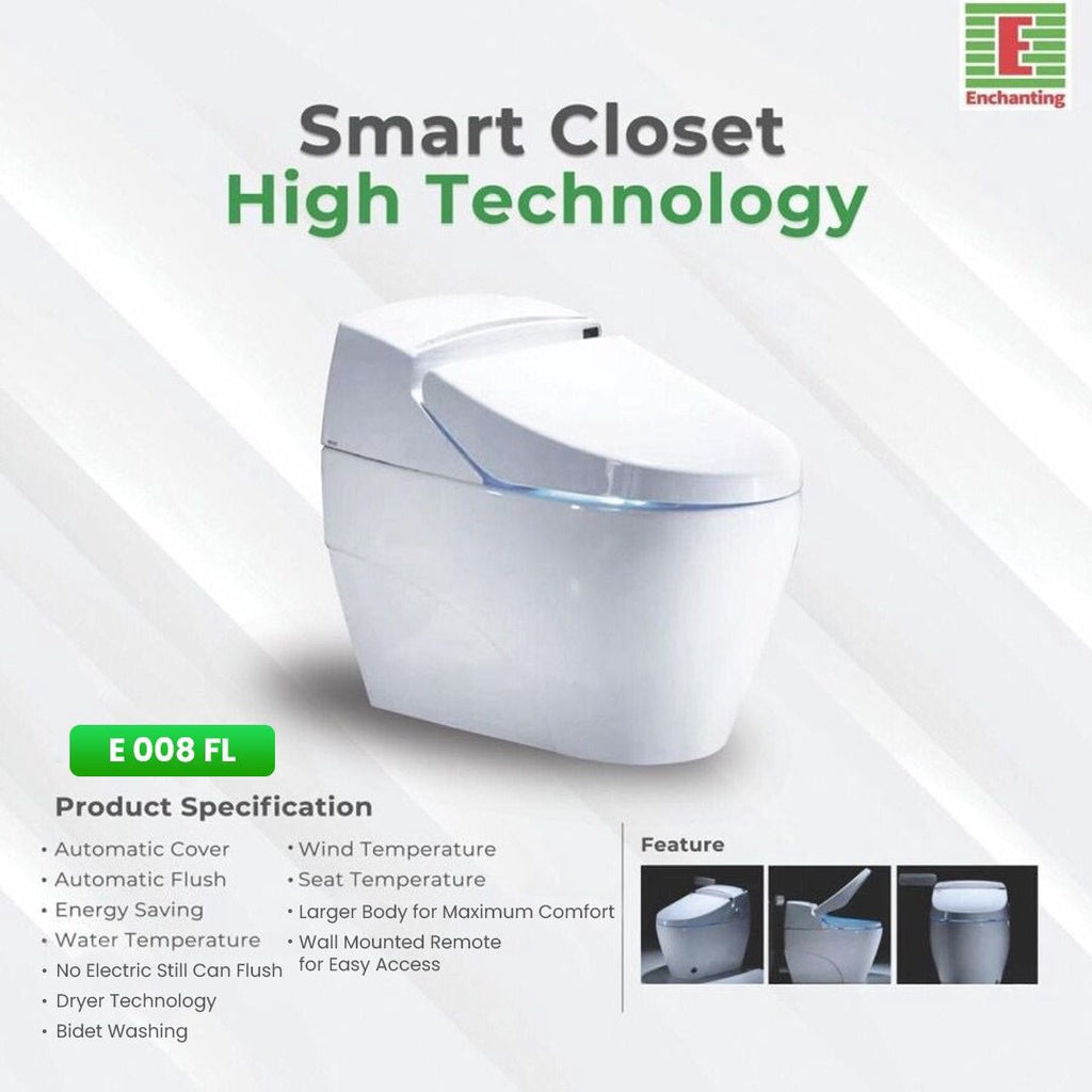 Enchanting Smart Closet Toilet Full Sistem Otomatis cover E008