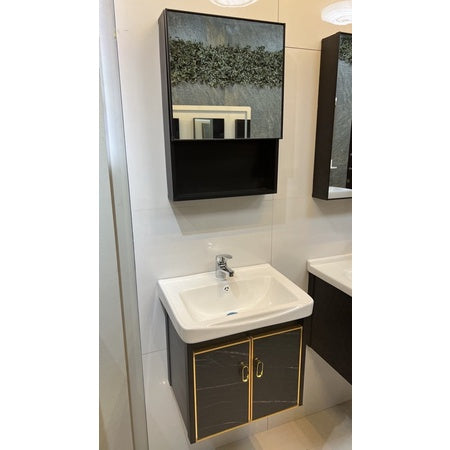 Wastafel Kabinet Modern Minimalis Cermin Kamar Mandi TIDAL TD051