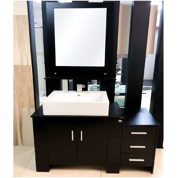 Wastafel Cabinet Europe Enchanting PVC Waterproof N804 (Black / White)