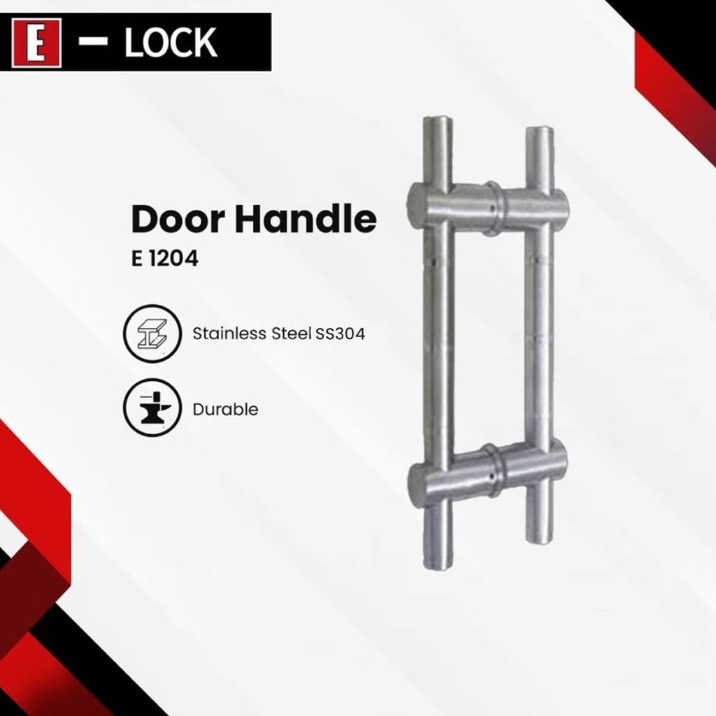 Gagang Handle Pintu Kaca Rumah Kantor Elock Europe Enchanting E1204