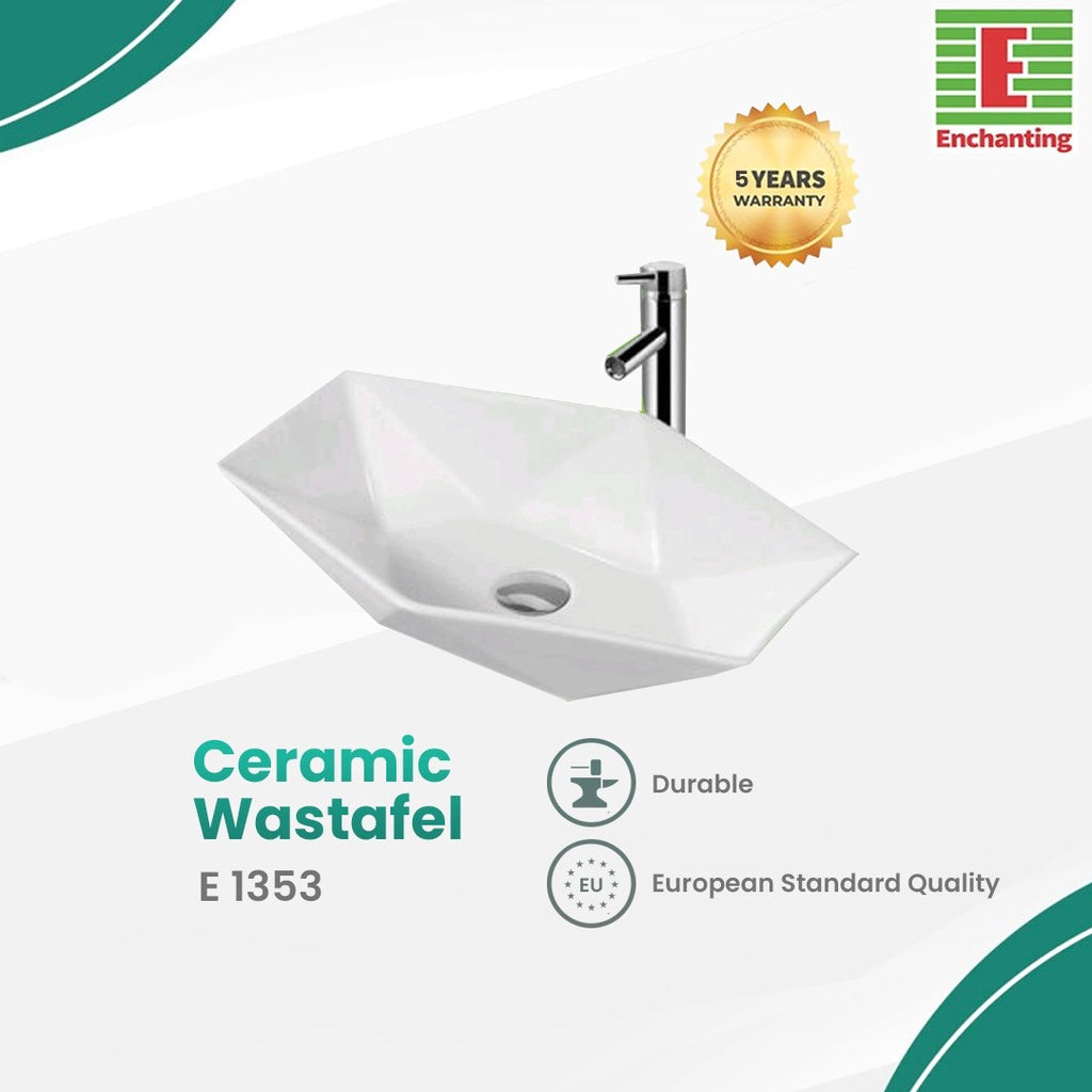 Wastafel Meja Keramik Europe Enchanting E1353