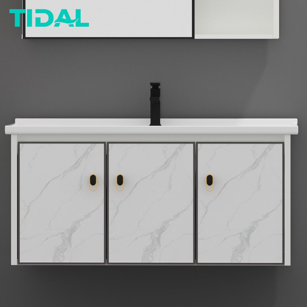 Wastafel Cermin Kabinet Set Minimalis Kamar Mandi Tidal TD054
