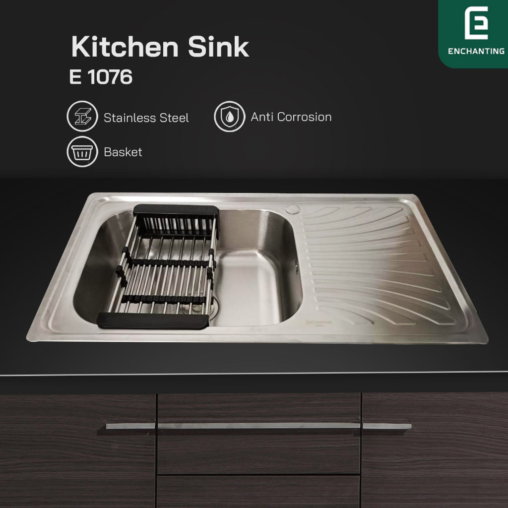 Bak Cuci Piring Kitchen Sink Europe Enchanting E1076