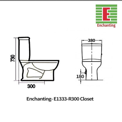 Toilet / Kloset Duduk Europe Enchanting E1333 Bergaransi